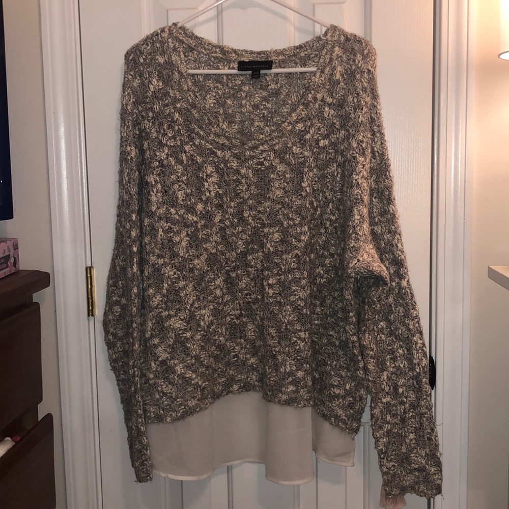 Lane Bryant layered look sweater Pnk3